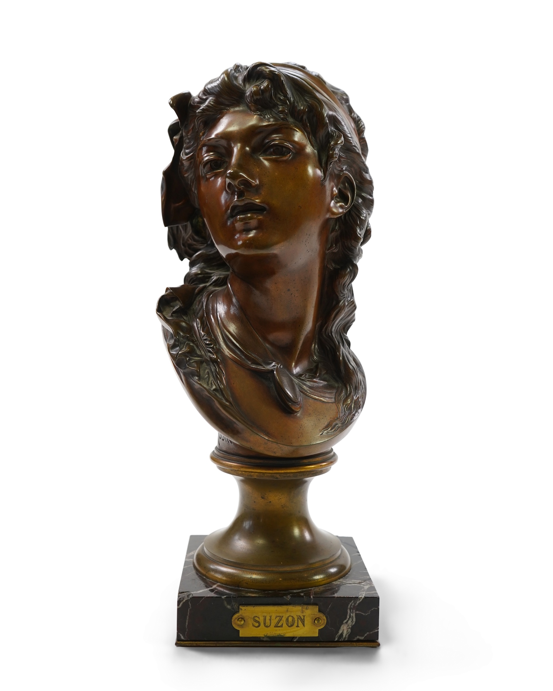 Auguste Rodin (1840-1917). A bronze bust of 'Suzon'